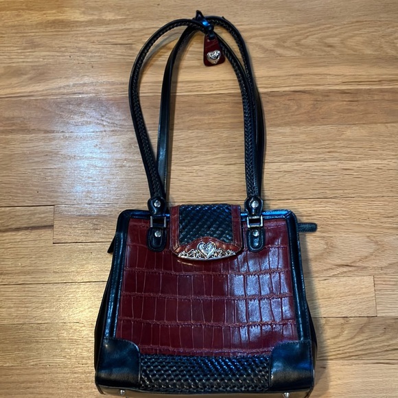 Vintage M.C. Marc Chantel embossed leather purse with heart - Picture 1 of 12